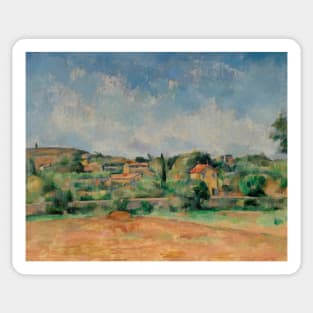 The Bellevue Plain by Paul Cezanne Sticker